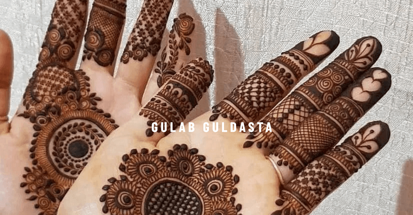 Gulab Guldasta: A Bridal Mehndi Design