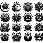Black Pumpkin Tattoo